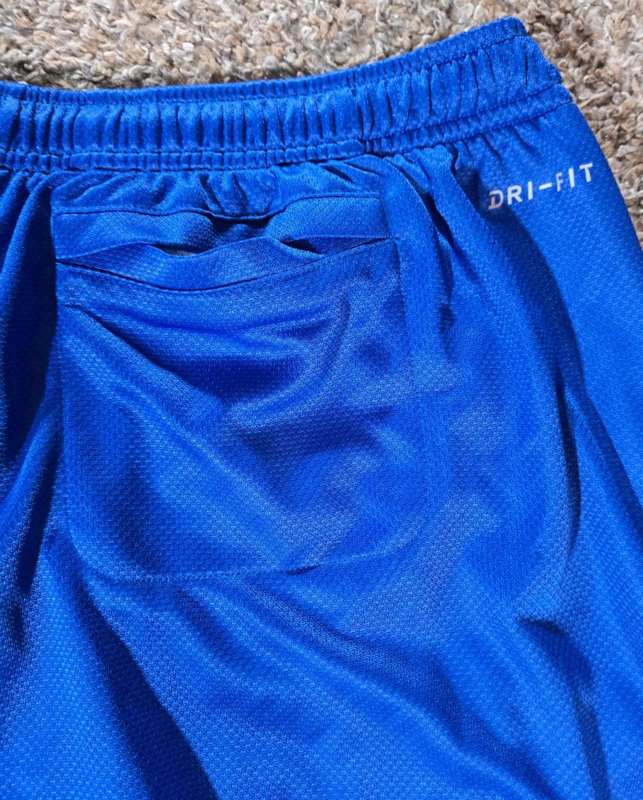 Nike Dri Fit drawstring athletic shorts XL blue LAKE MILLS