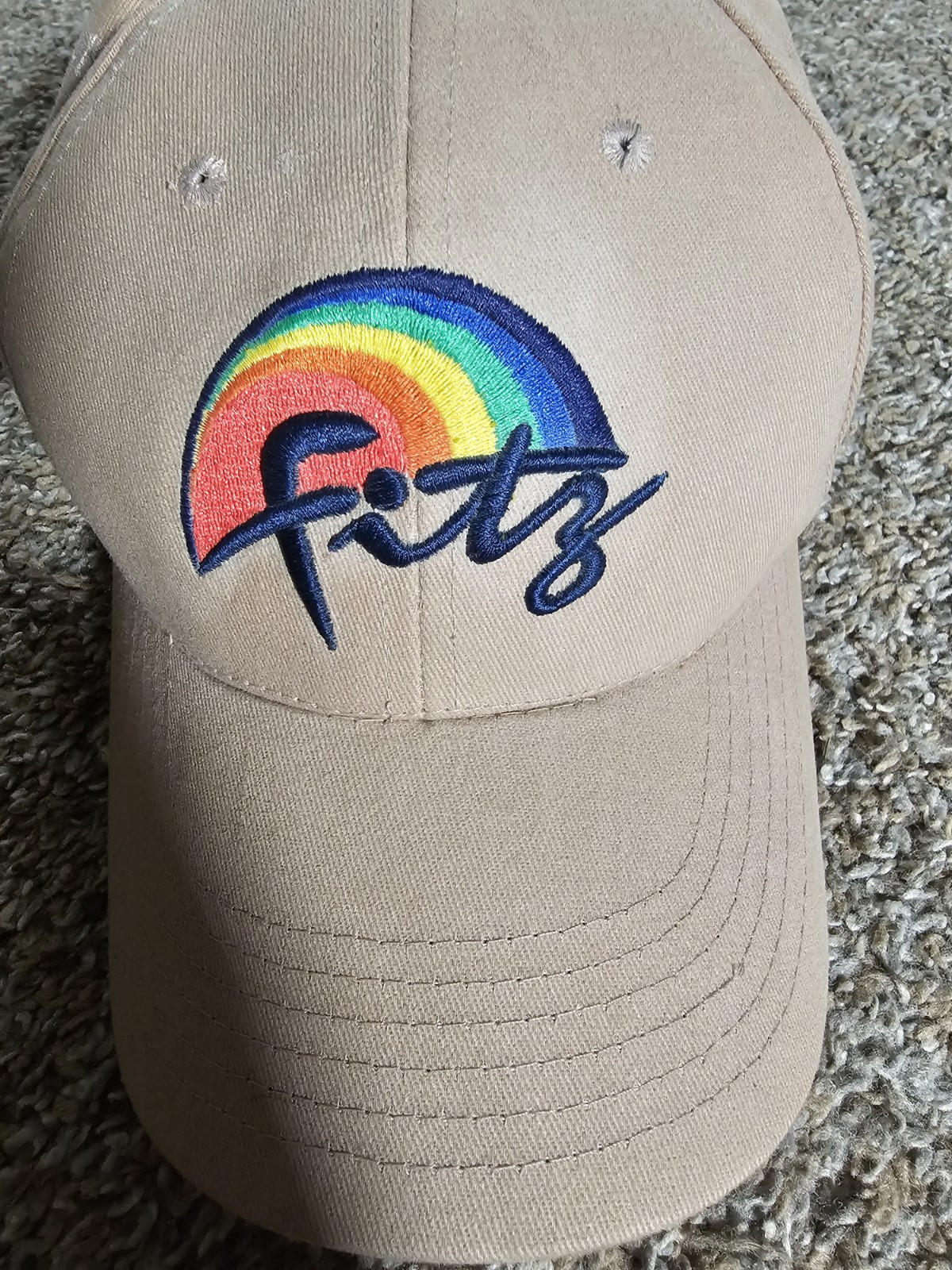 fitz rainbow strapback Crossroads Designs hat