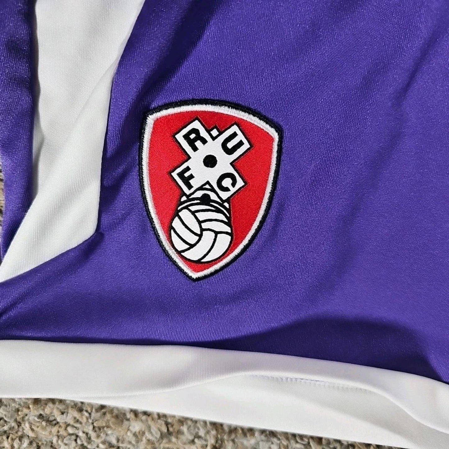 RUFC Puma Purple Soccer Shorts LG Girls UK 11-12Y