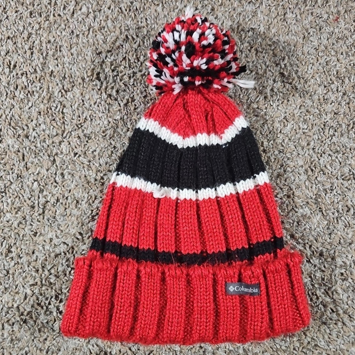 Wisconsin Badgers Columbia Winter Beanie Pom Hat