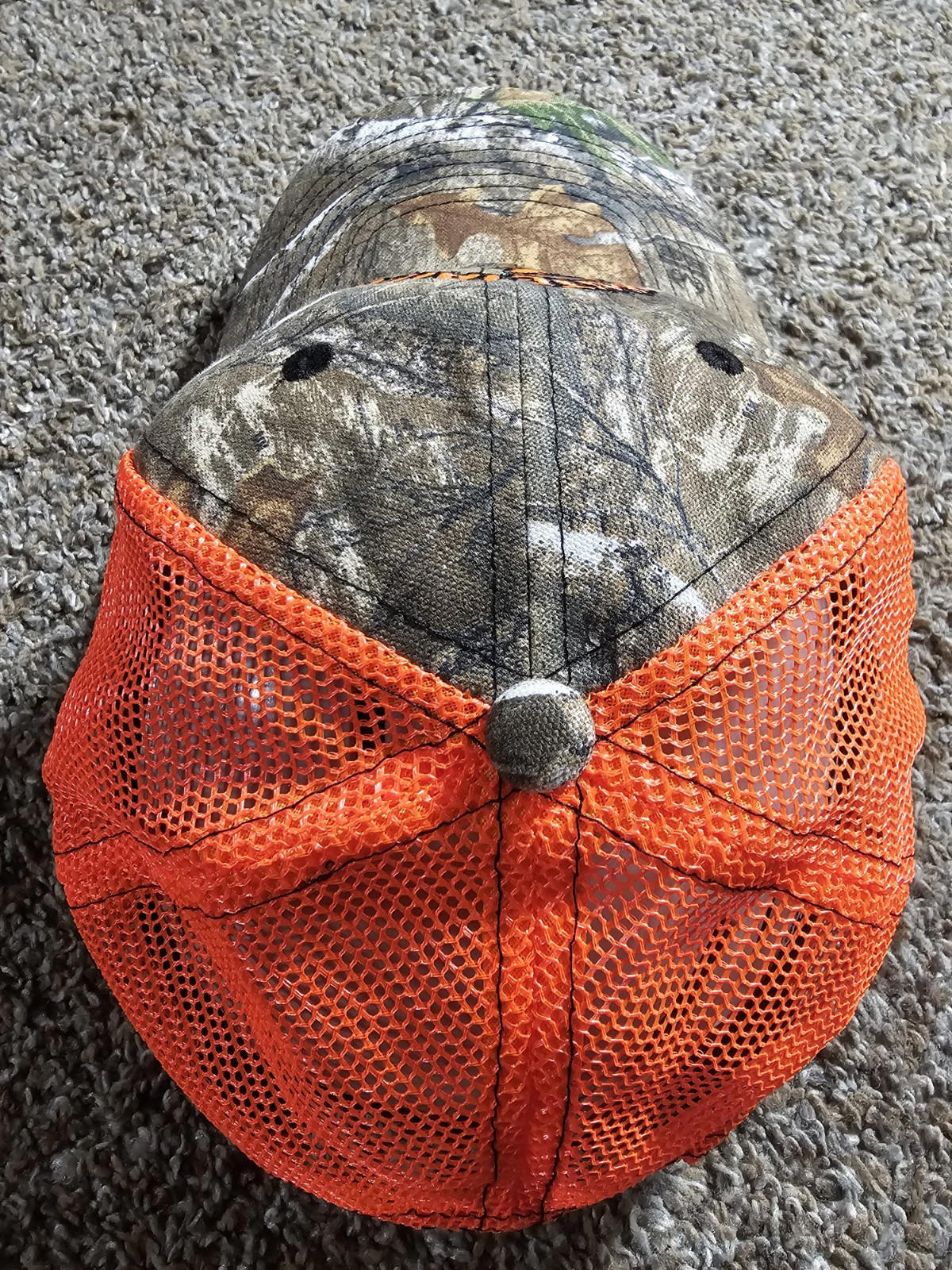 Orange Camo Whitetails Unlimited 40th Hook Loop Hat