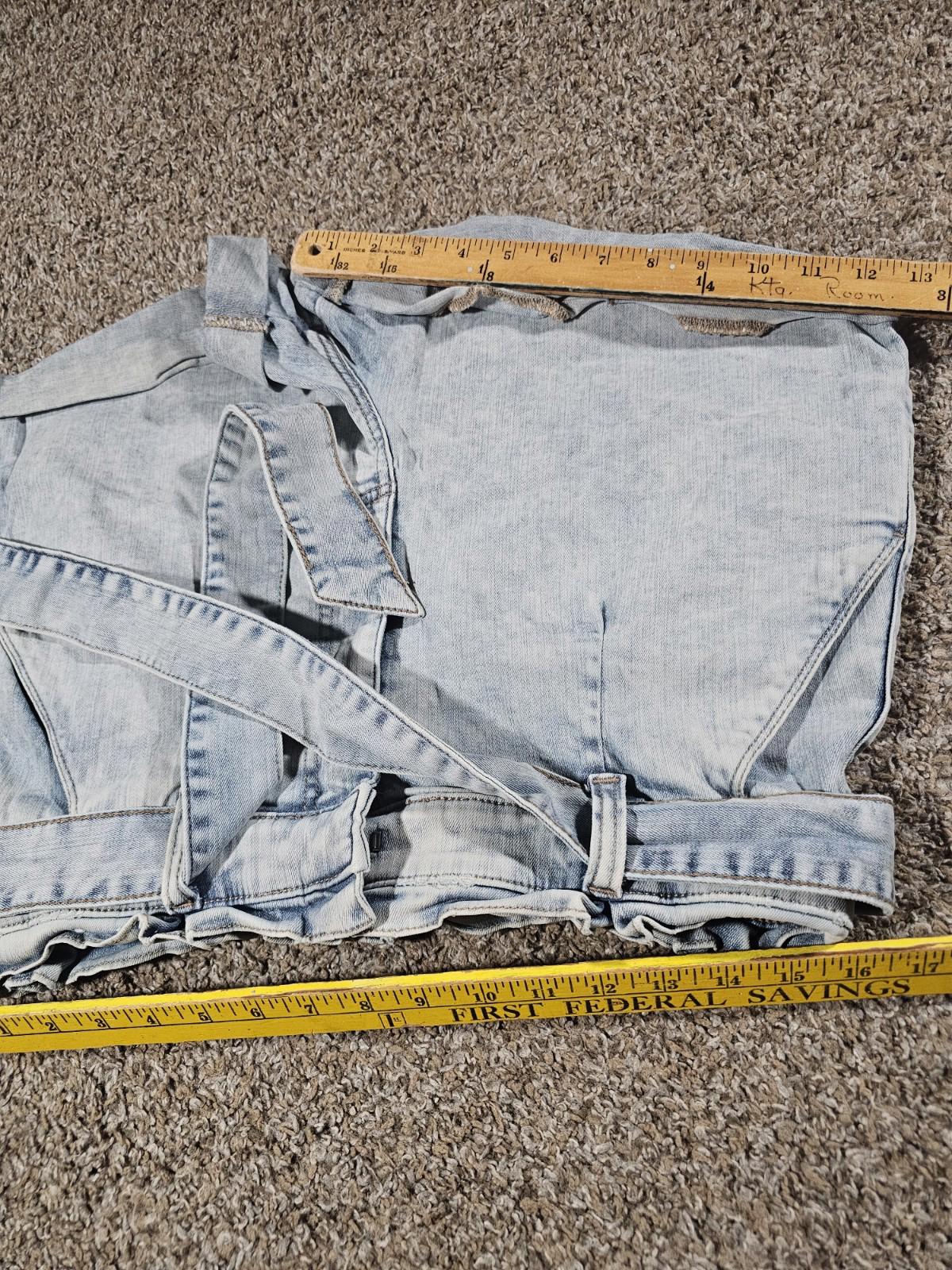 Express Shorts Shortie Super High Rise Belt Pockets 12 Cuffs