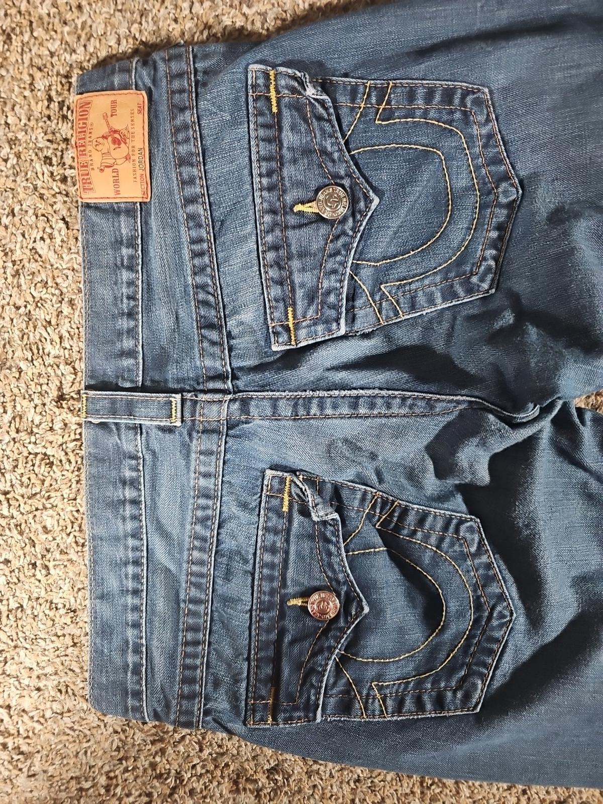 True Religion Jordan Sz 28 Flap Pockets Jeans