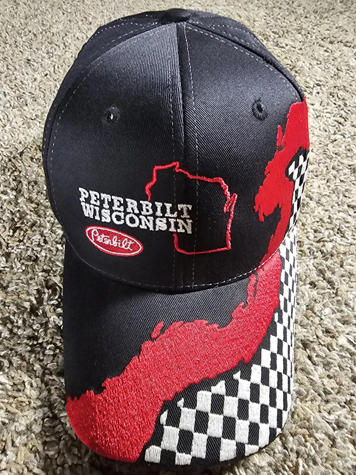 Peterbilt Wisconsin Nissun strapback hat Checkered Flag