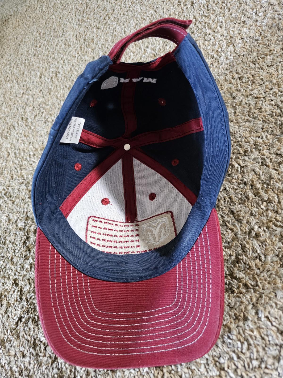 Dodge Ram Baseball Hat American Flag  USA Hook & Loop