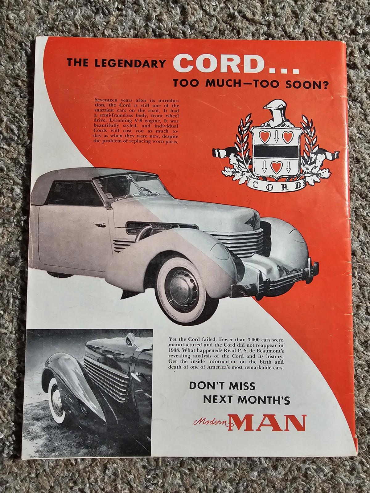MODERN MAN Magazine September 1953 Evelyn West Figure Model Portfolio