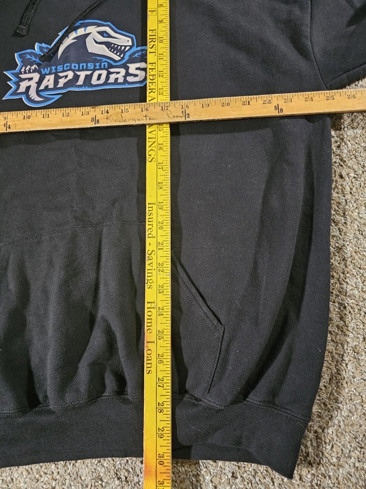 Athletic Works Wisconsin Raptors 2xl hoodie black