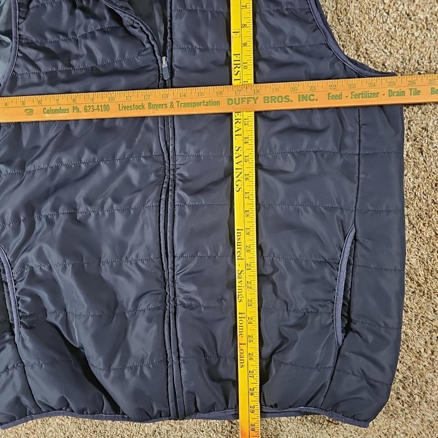 Chaps XLT Blue Puffer Vest