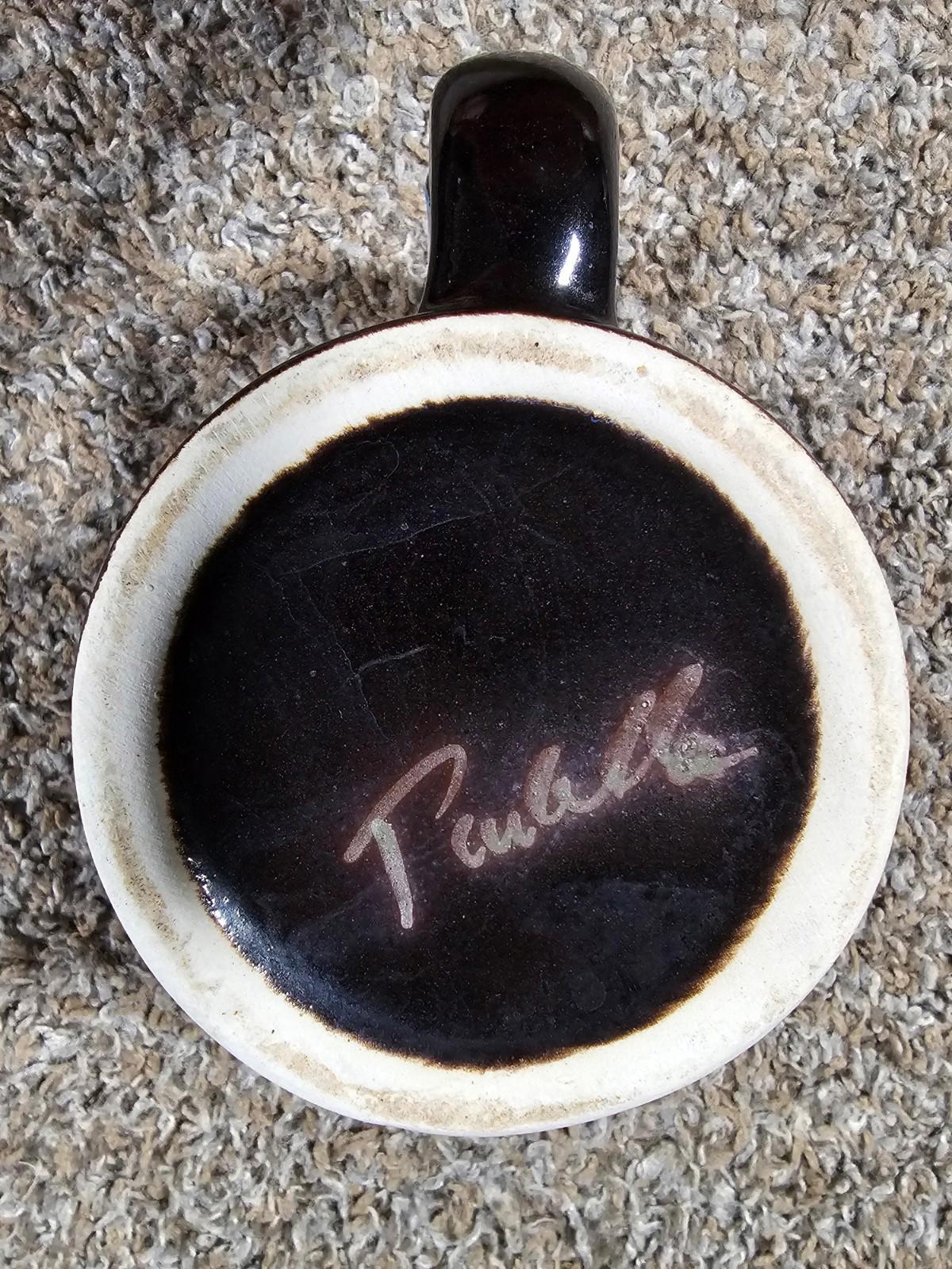 Handmade Coffee Cup 3D Drip Heavy Duty Feel Signed