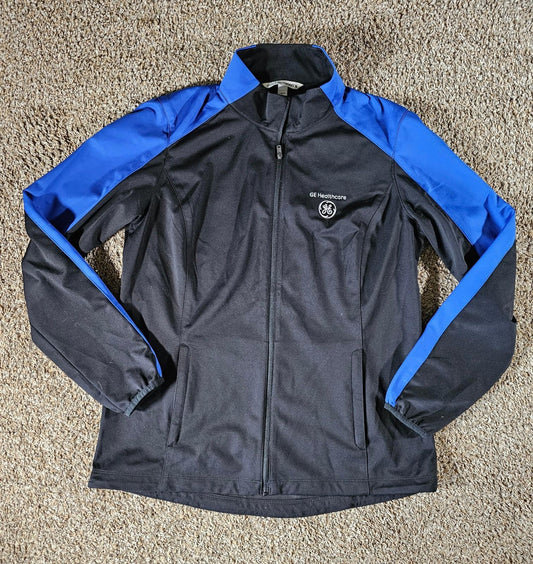 GE Healthcare port authority full zip jacket Large