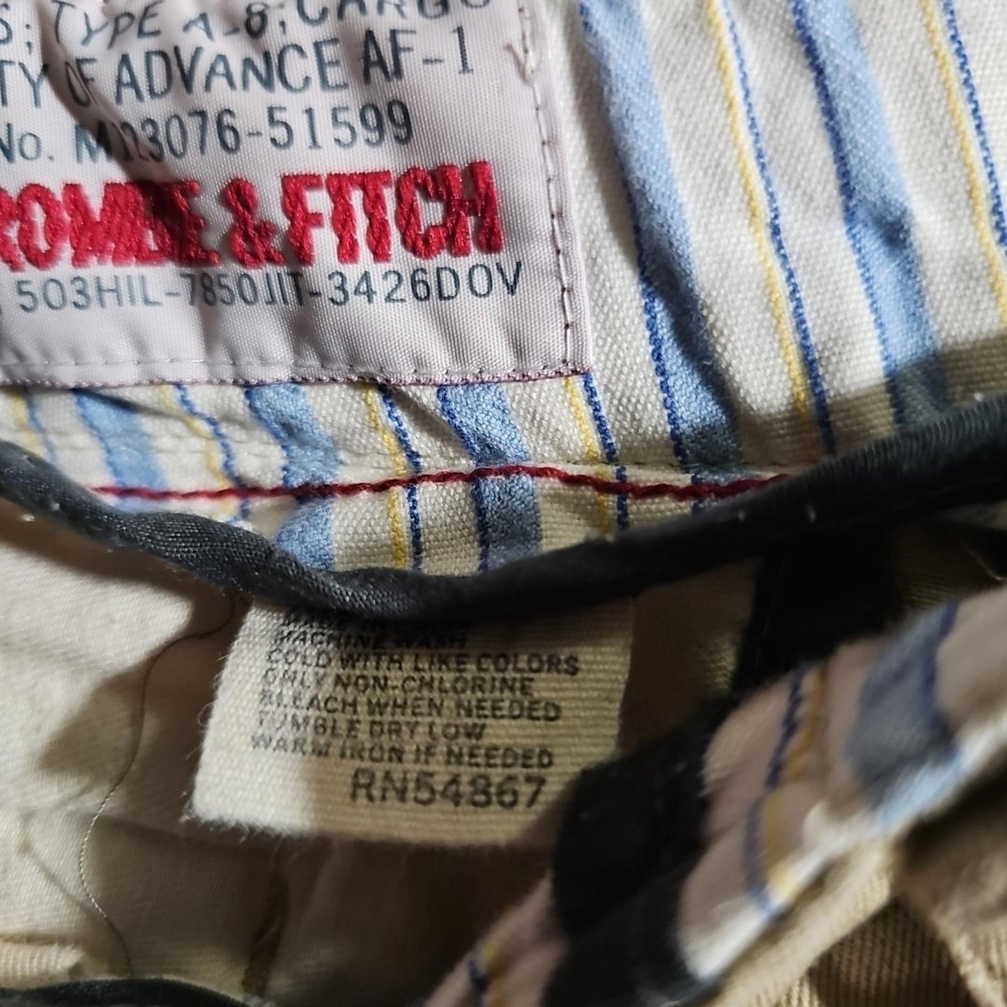 Advanced Abercrombie Fitch Shorts 36 Fatigues A-8 Military