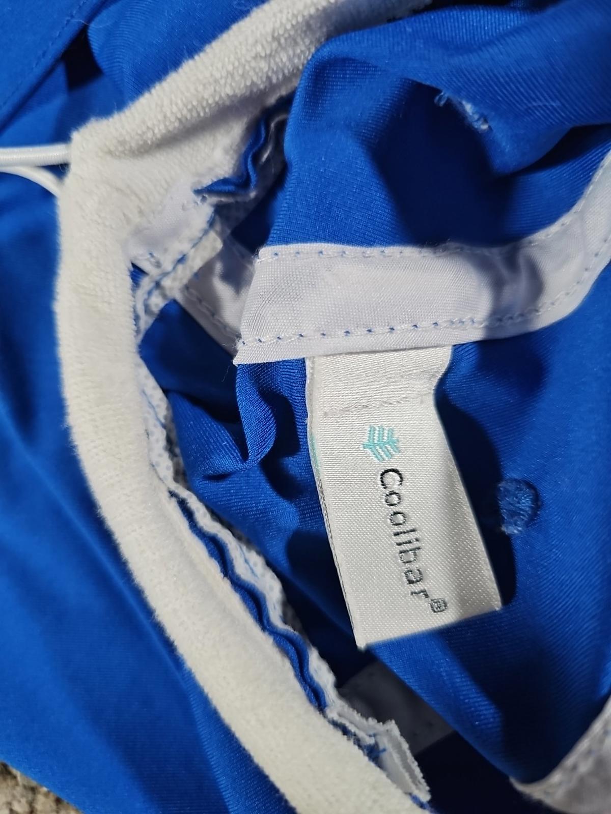 Coolibar Unisex Hat Neck Flap Blue Shade Sun Cap Fishing