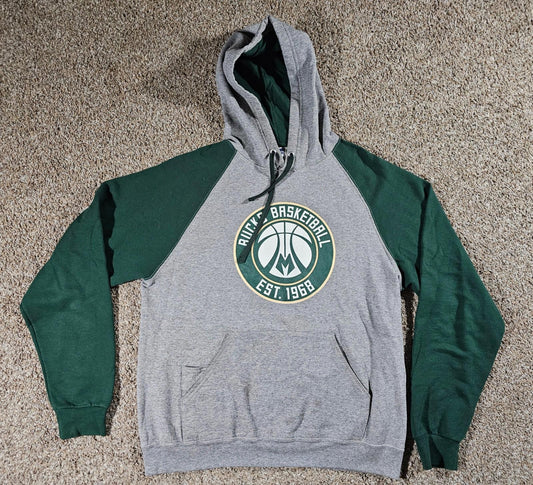 Milwaukee Bucks Basketball Hoodie Large Jerzees NuBlend